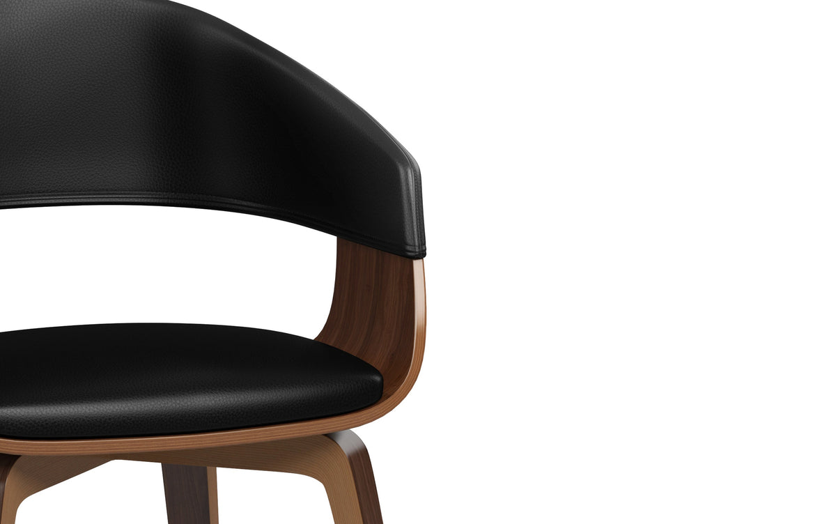 Black/Dark Brown Vegan Leather | Lowell 7 Piece Dining Set
