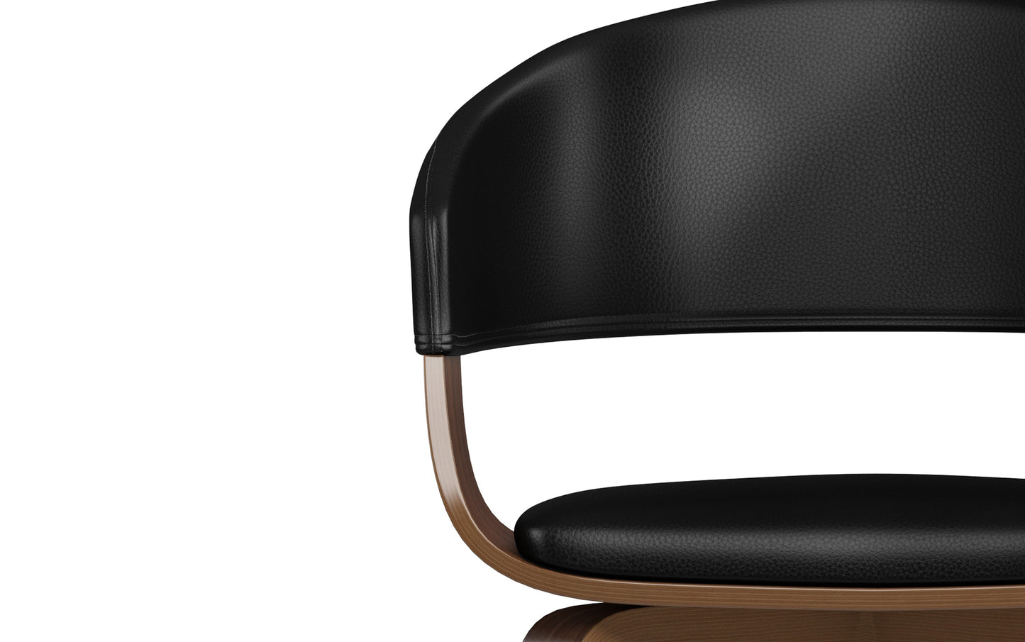 Black/Dark Brown Vegan Leather | Lowell 7 Piece Dining Set