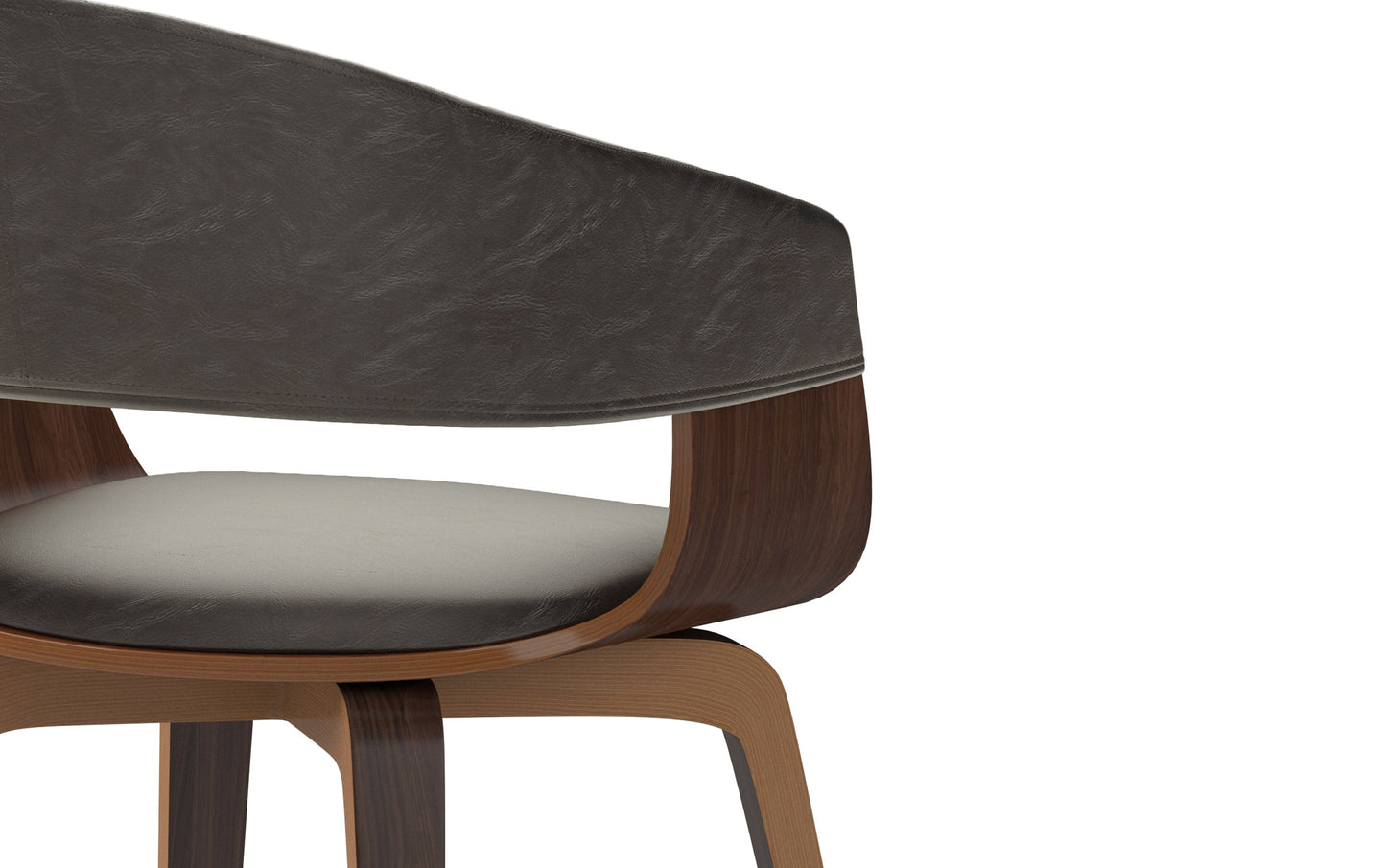 Distressed Brown/Dark Brown Vegan Leather | Lowell 7 Piece Dining Set