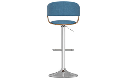 Blue Linen Style Fabric | Lowell Bar Stool