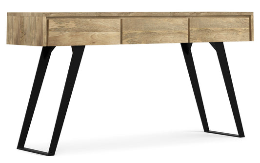 Refined Natural Mango | Lowry Solid Mango Console Sofa Table