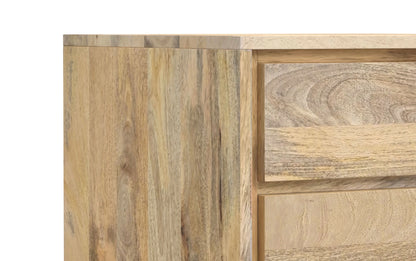 Refined Natural Mango |  Lowry Solid Acacia Side Table 