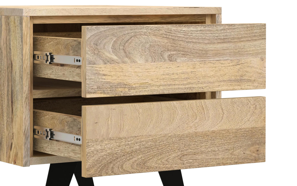 Refined Natural Mango |  Lowry Solid Acacia Side Table 