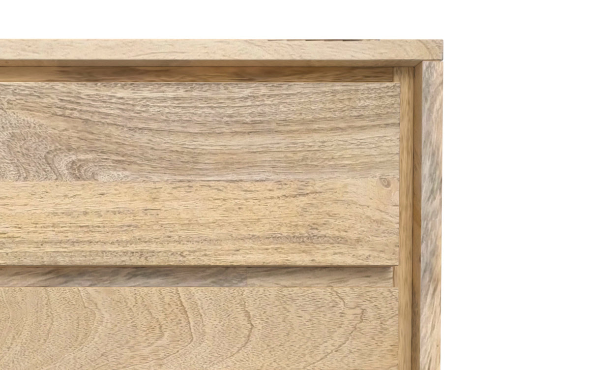 Refined Natural Mango |  Lowry Solid Acacia Side Table 