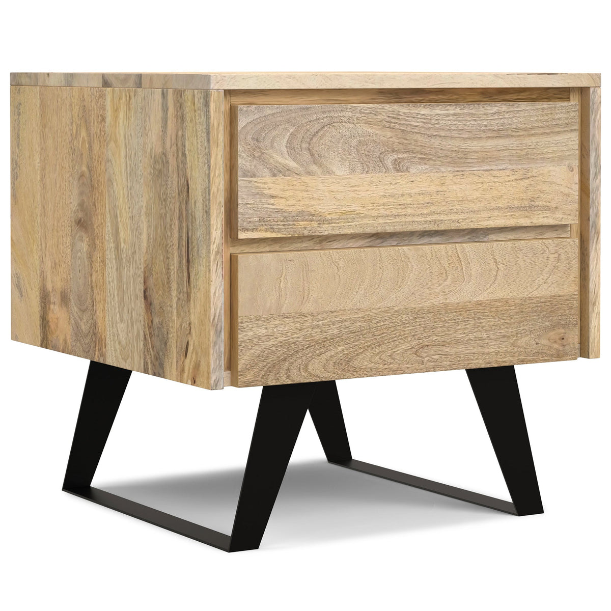 Refined Natural Mango |  Lowry Solid Acacia Side Table 
