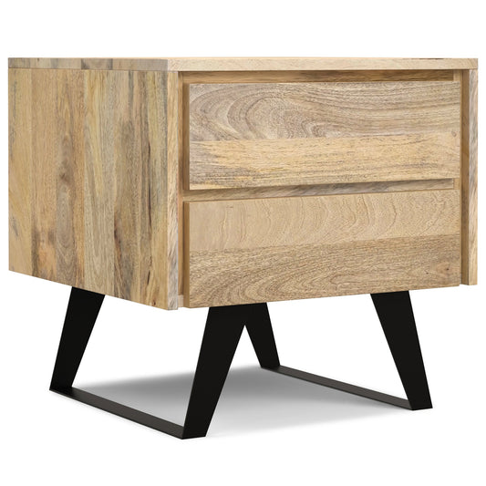 Refined Natural Mango |  Lowry Solid Acacia Side Table 