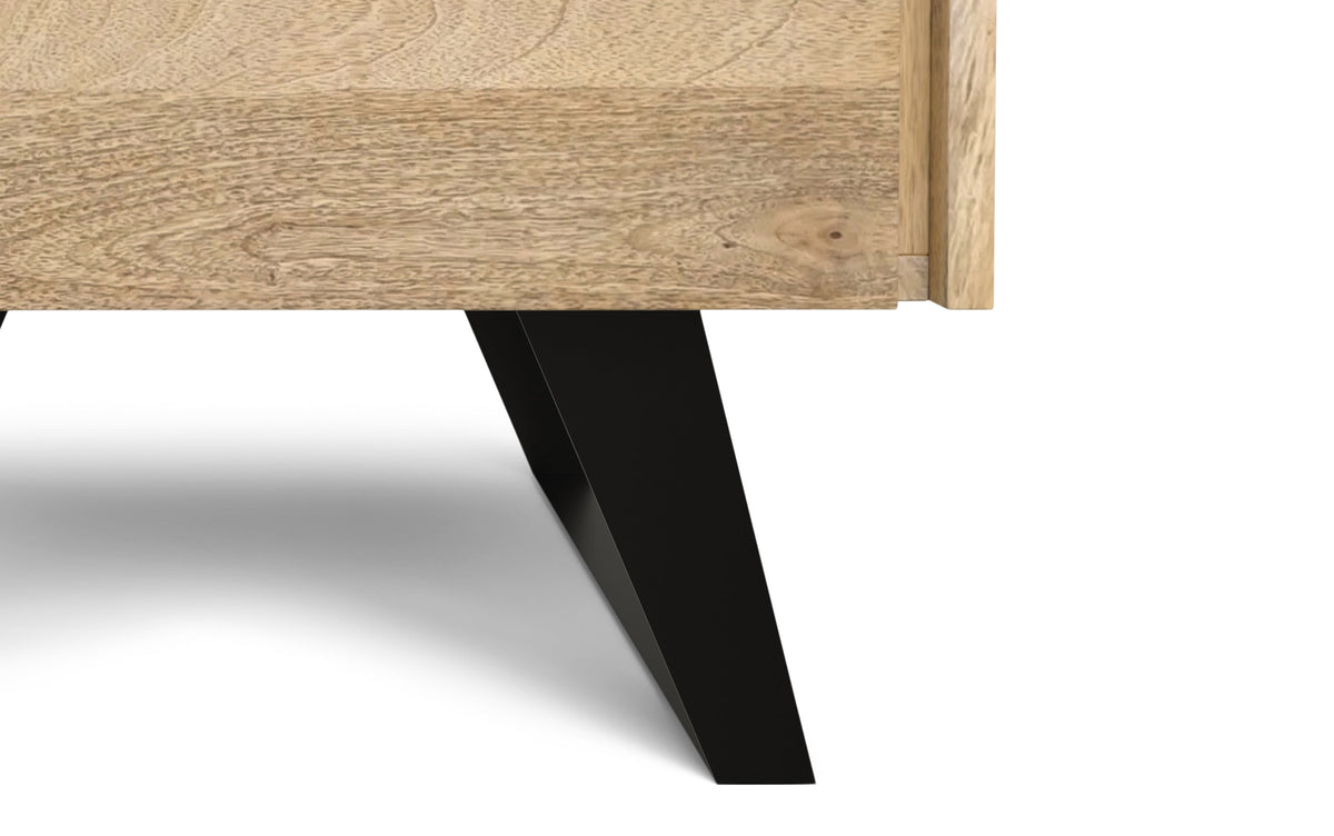 Refined Natural Mango |  Lowry Solid Acacia Side Table 