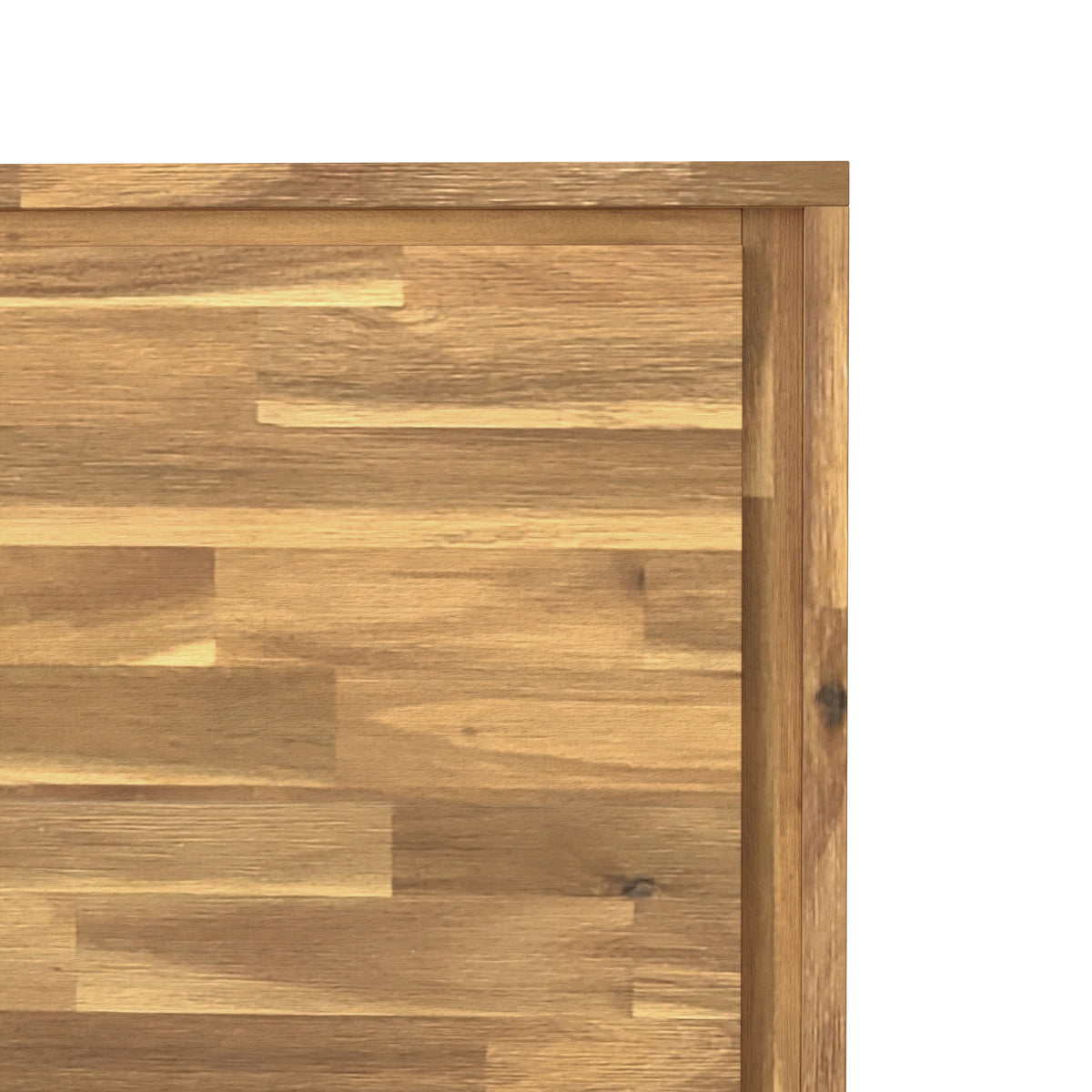 Distressed Golden Wheat Acacia| Lowry Medium Storage Cabinet in Acacia