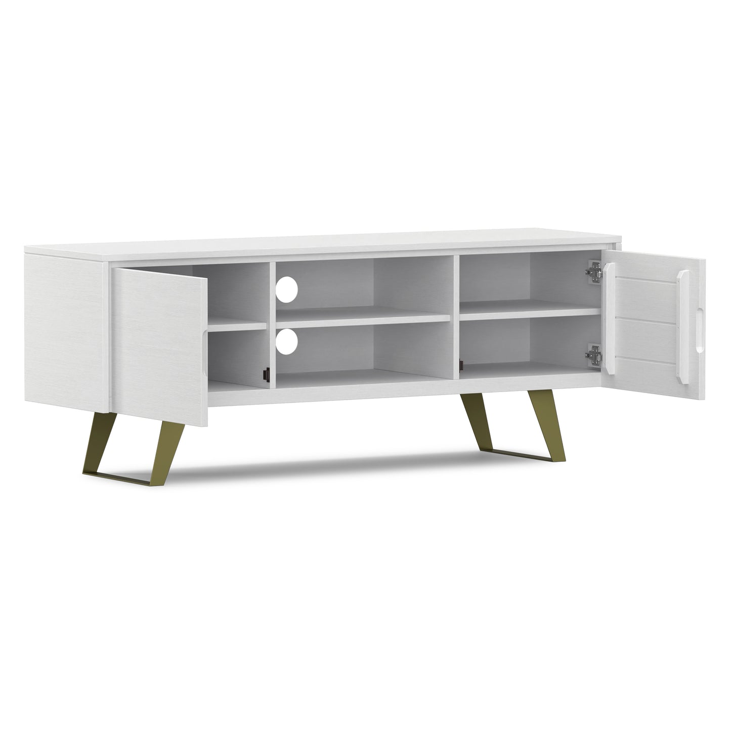 White Acacia | Lowry TV Media Stand in Acacia
