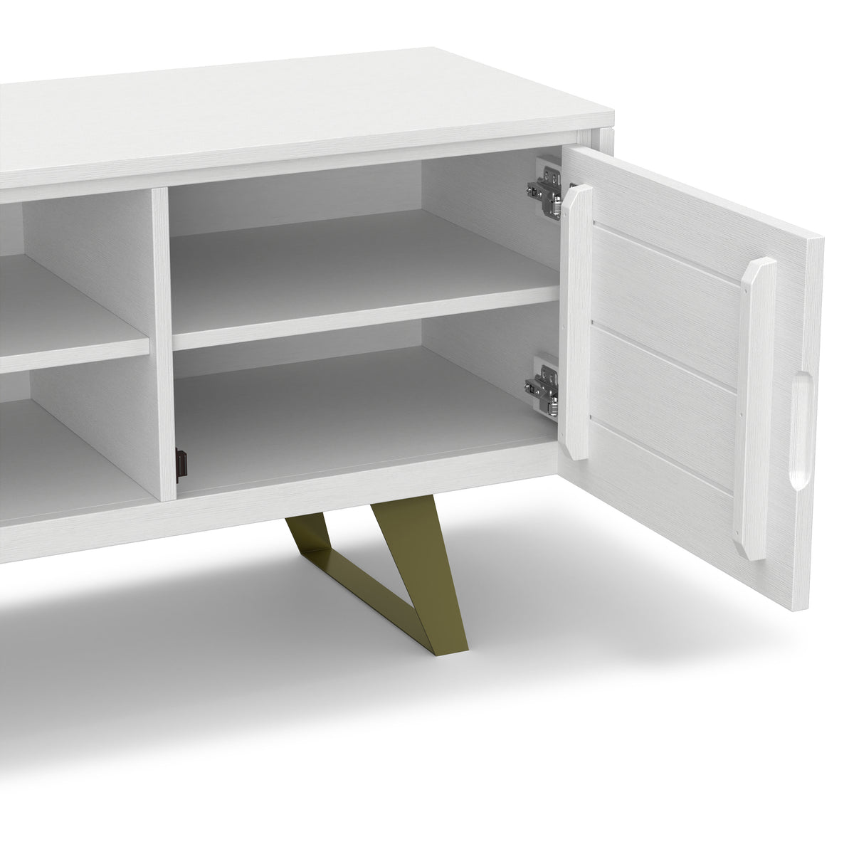 White Acacia | Lowry TV Media Stand in Acacia