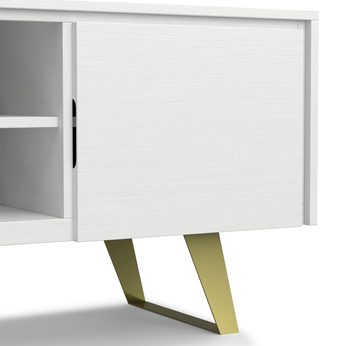 White Acacia | Lowry TV Media Stand in Acacia