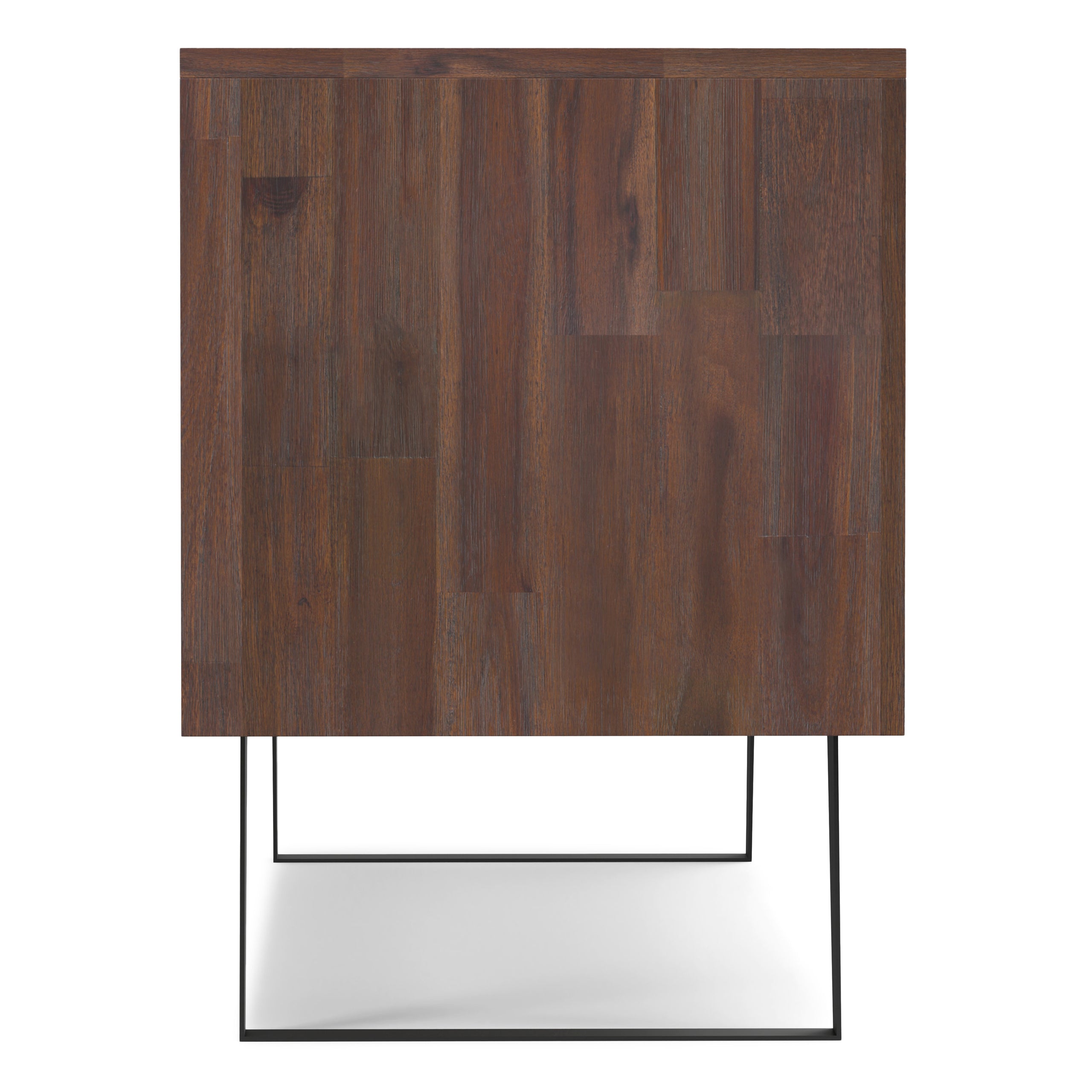 Distressed Charcoal Brown Acacia | Lowry TV Media Stand in Acacia