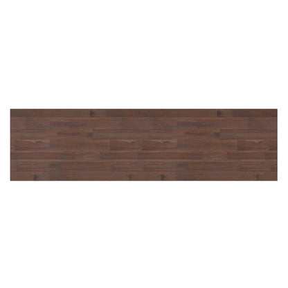 Distressed Charcoal Brown Acacia | Lowry TV Media Stand in Acacia