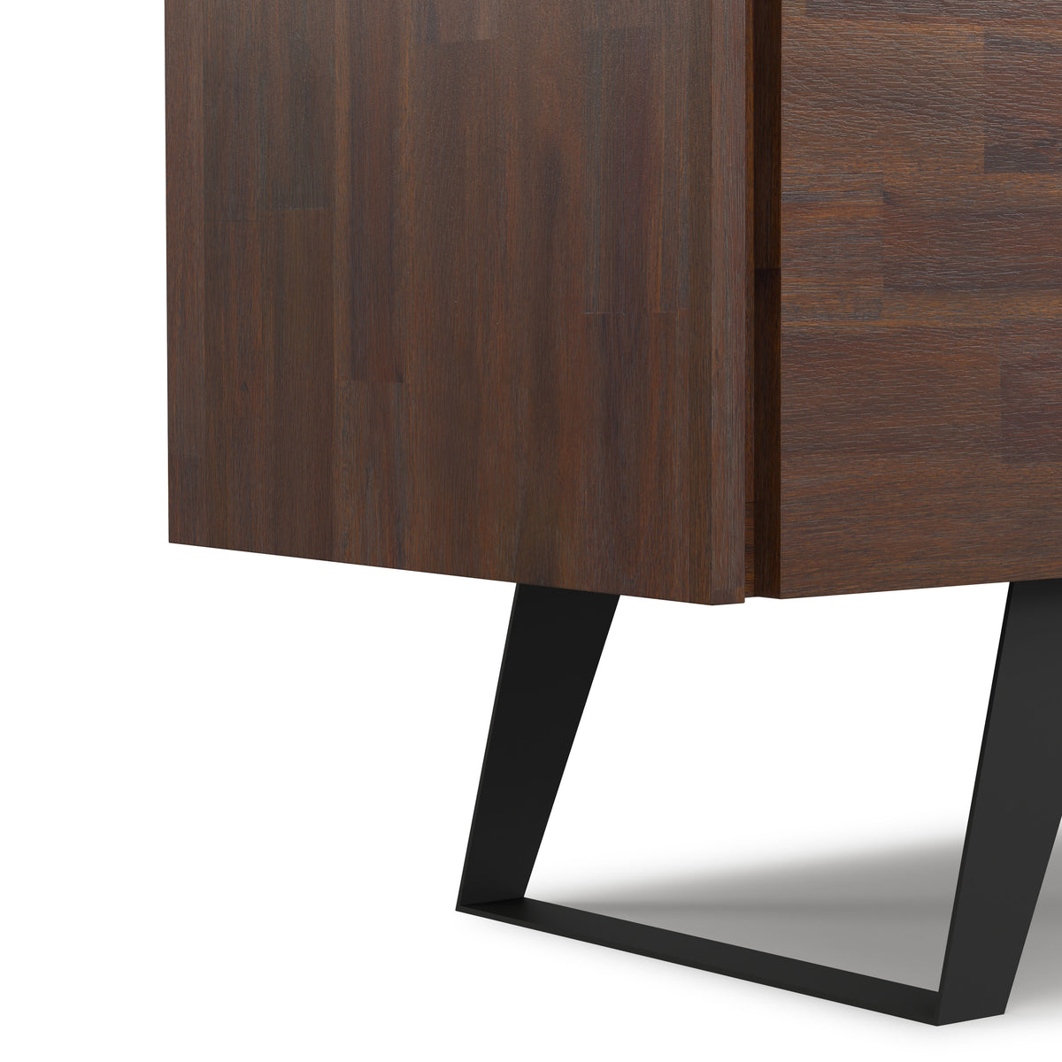 Distressed Charcoal Brown Acacia | Lowry TV Media Stand in Acacia
