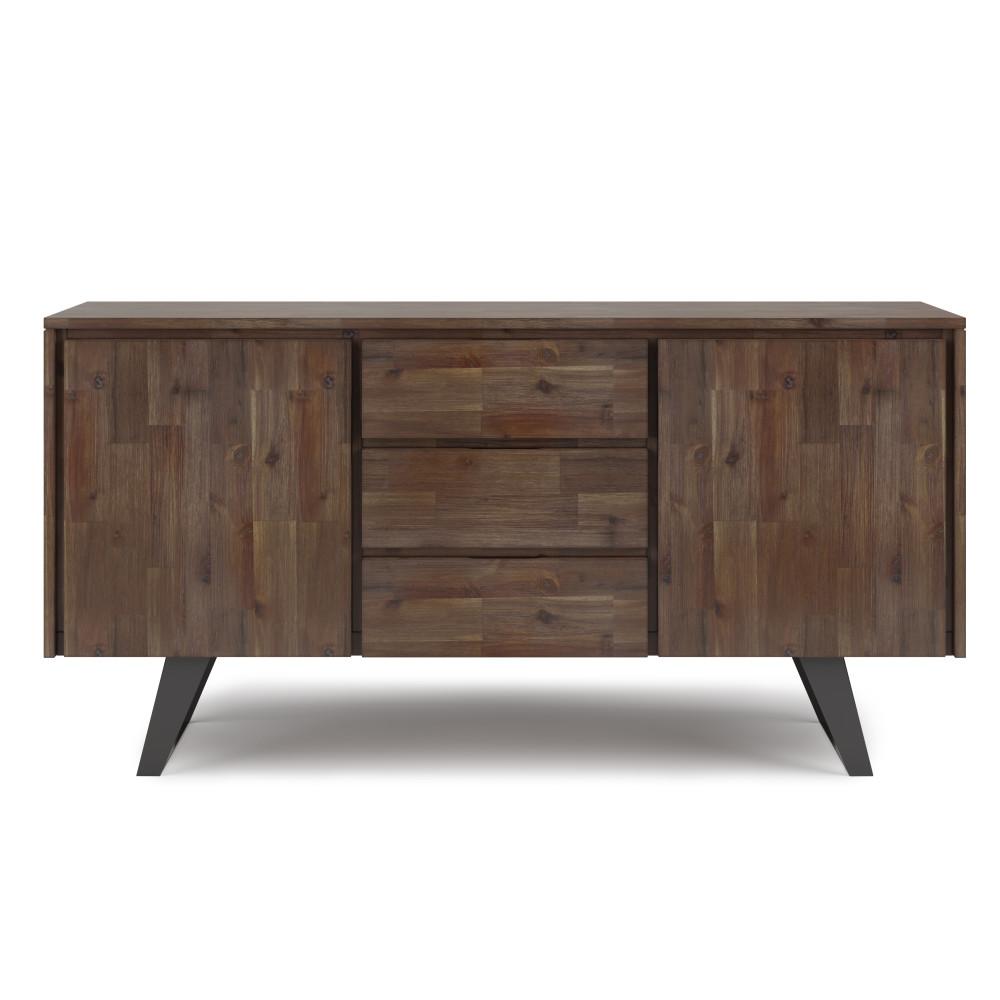 Rustic Natural Aged Brown Acacia | Lowry Sideboard Buffet