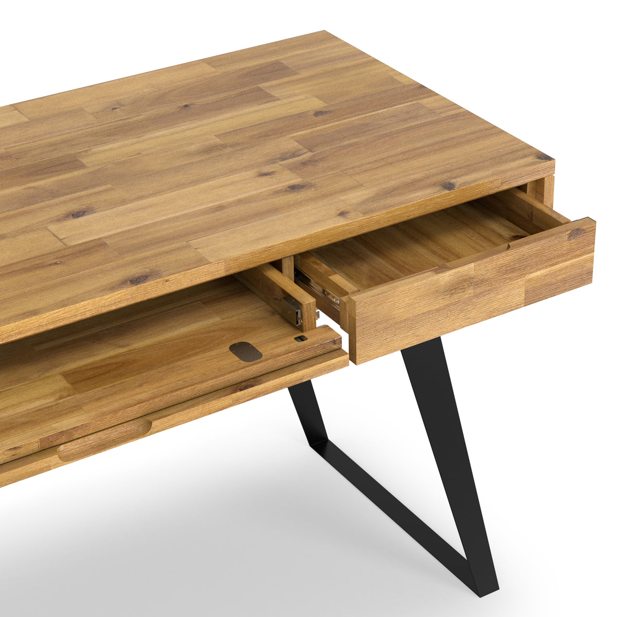Distressed Golden Wheat Acacia | Lowry Desk in Acacia