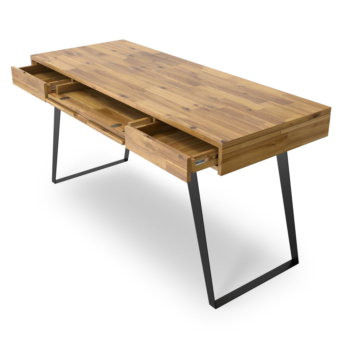 Distressed Golden Wheat Acacia | Lowry Desk in Acacia