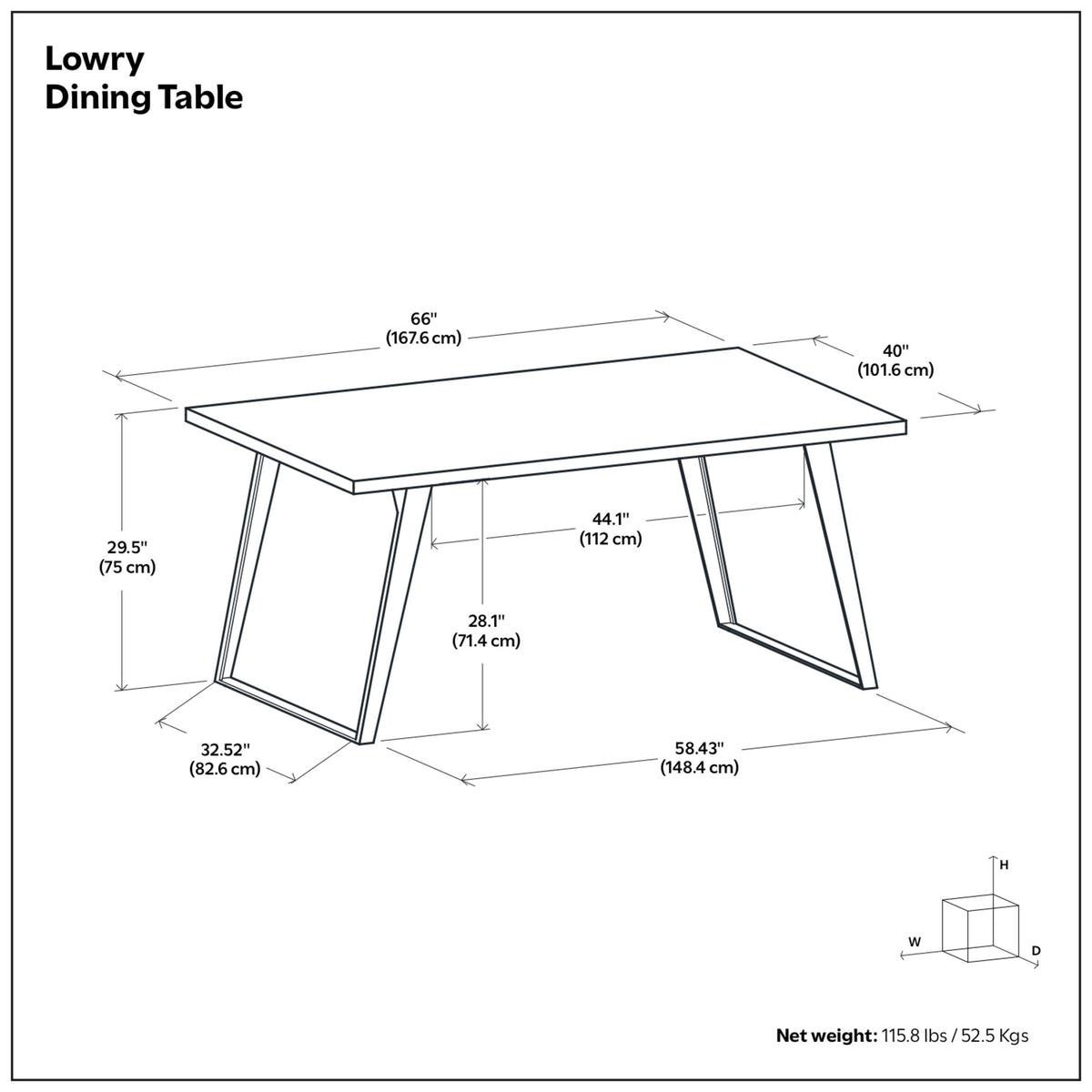 Walnut Walnut | Lowry Dining Table
