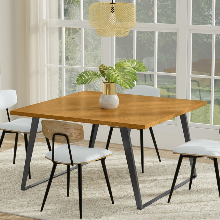 Oak Oak | Lowry Square Dining Table in Oak