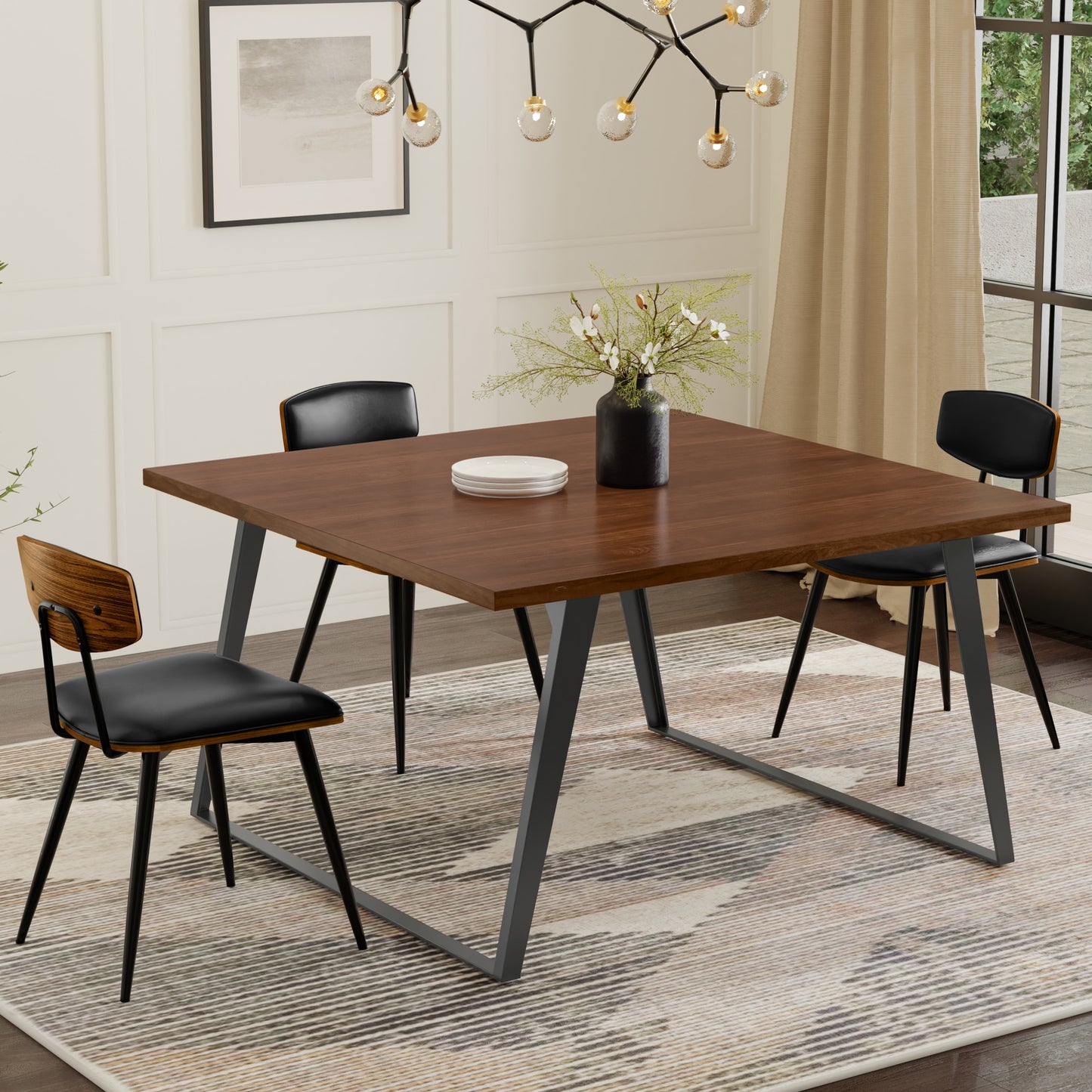 Walnut Walnut | Lowry Square Dining Table