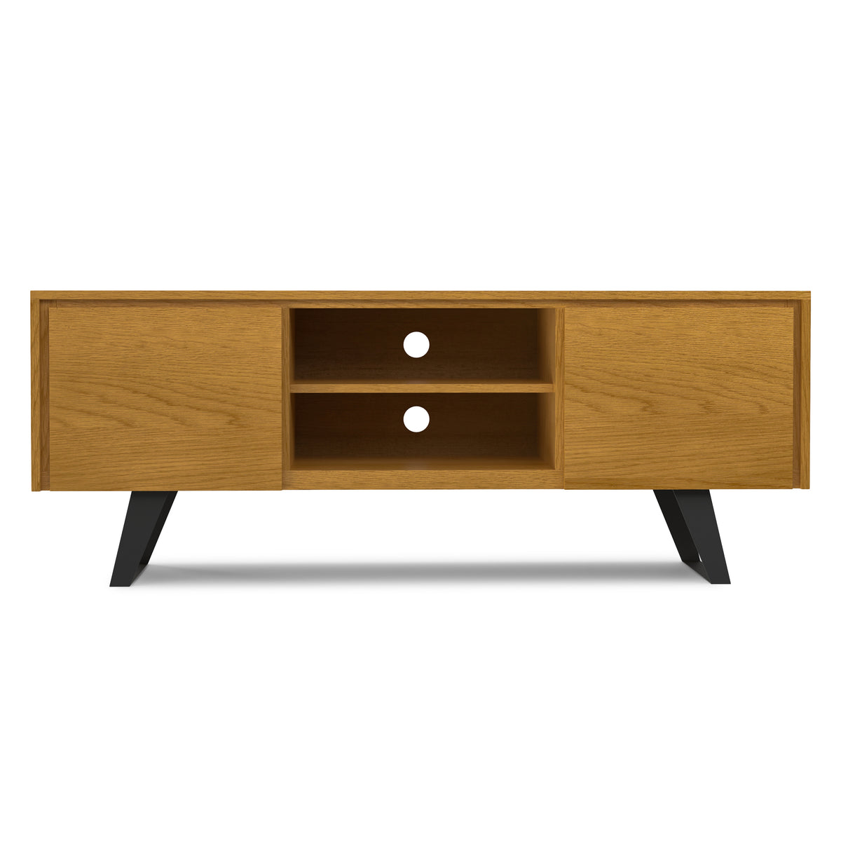 Oak Veneer Oak | Lowry TV Media Stand in Oak