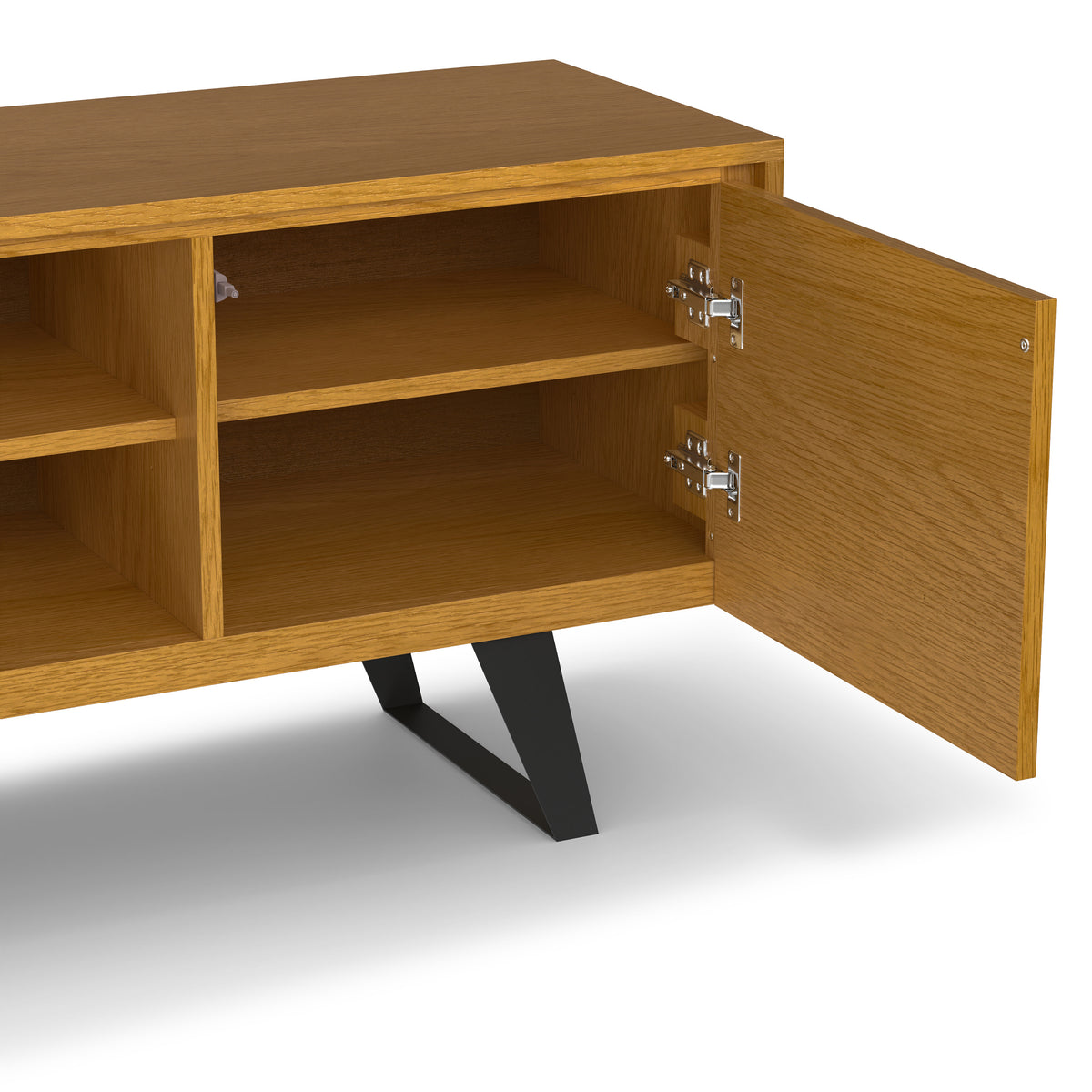 Oak Veneer Oak | Lowry TV Media Stand in Oak