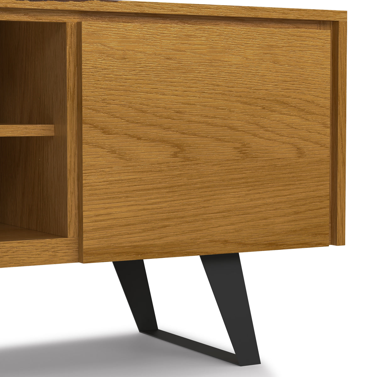 Oak Veneer Oak | Lowry TV Media Stand in Oak