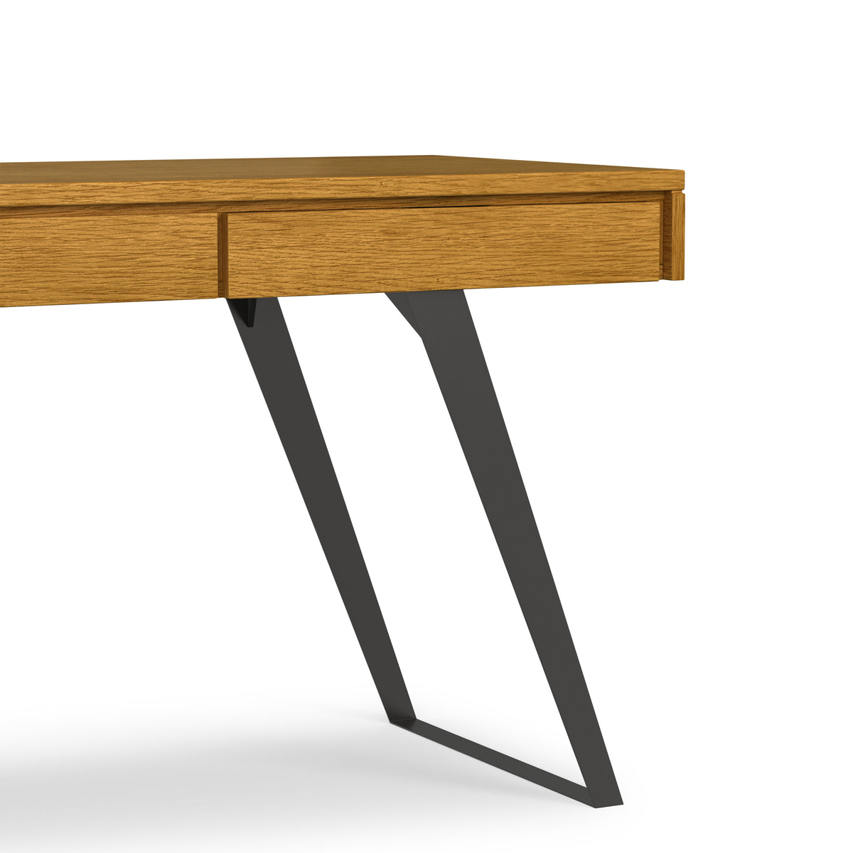 Oak Veneer Oak | Lowry Large Desk in Oak