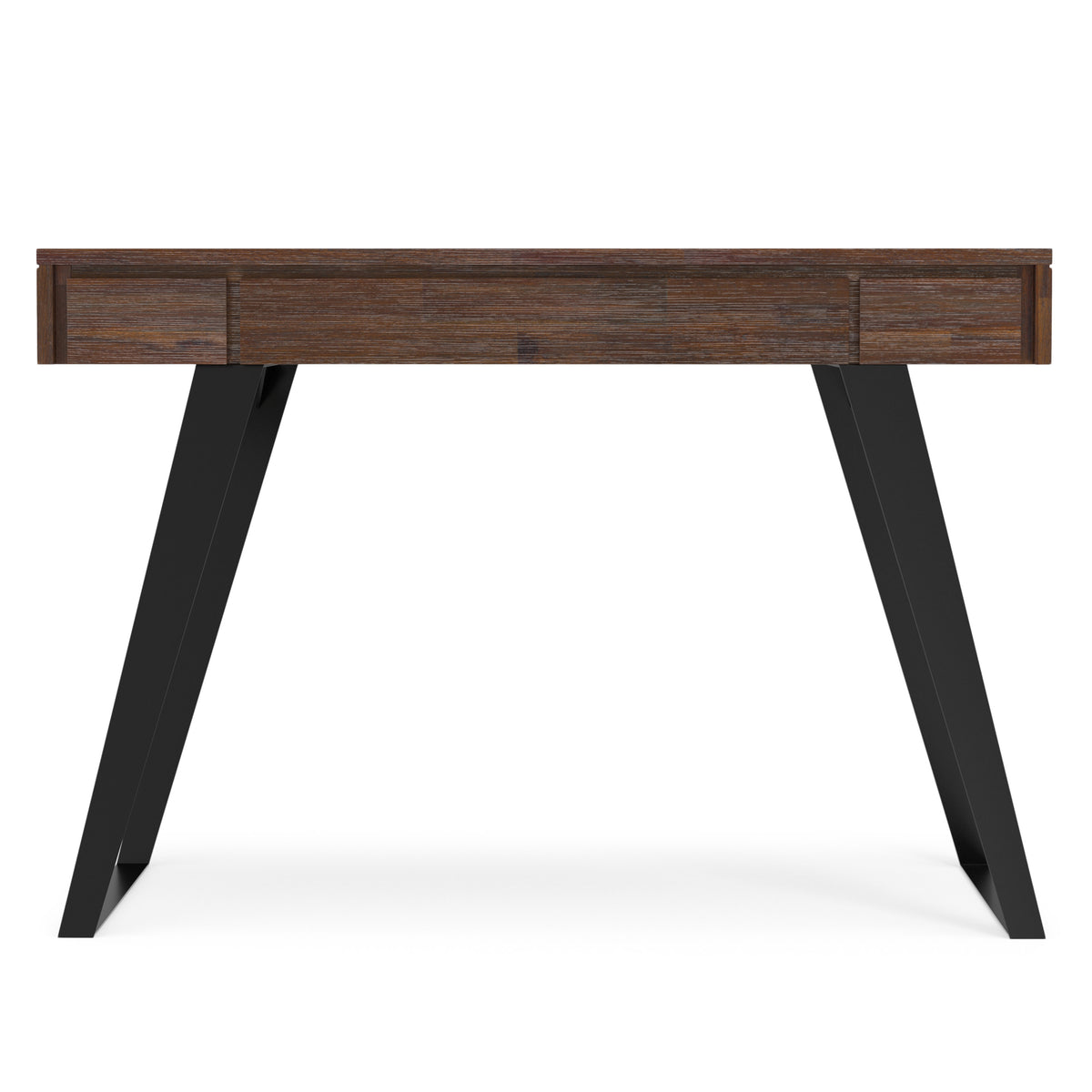 Distressed Charcoal Brown | Lowry Small Desk in Acacia