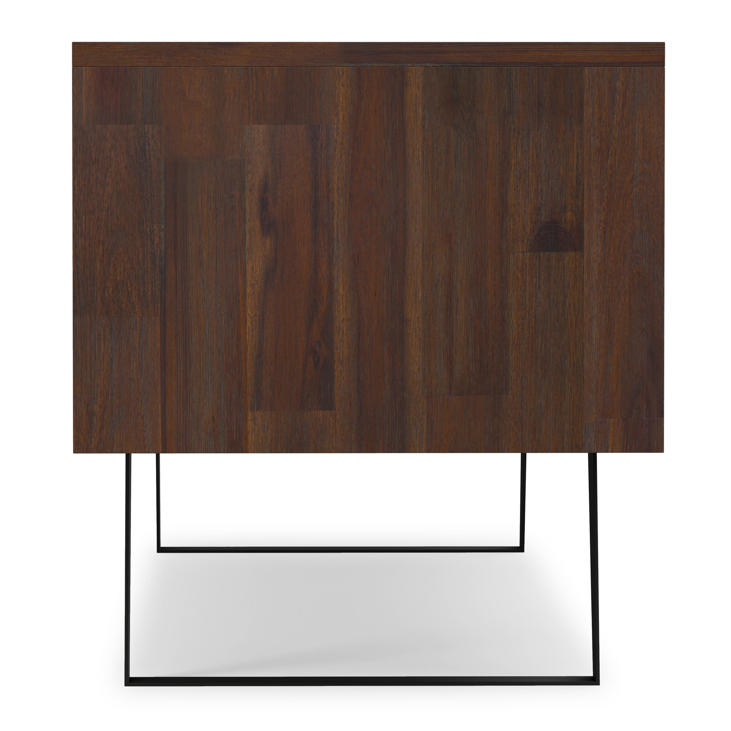 Distressed Charcoal Brown Acacia | Lowry 72 inch TV Media Stand in Acacia