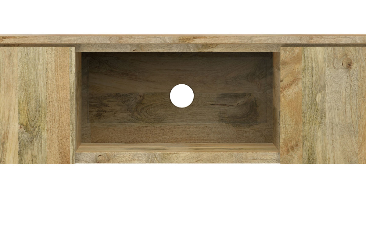 Refined Natural Mango | Lowry 72 inch TV Media Stand