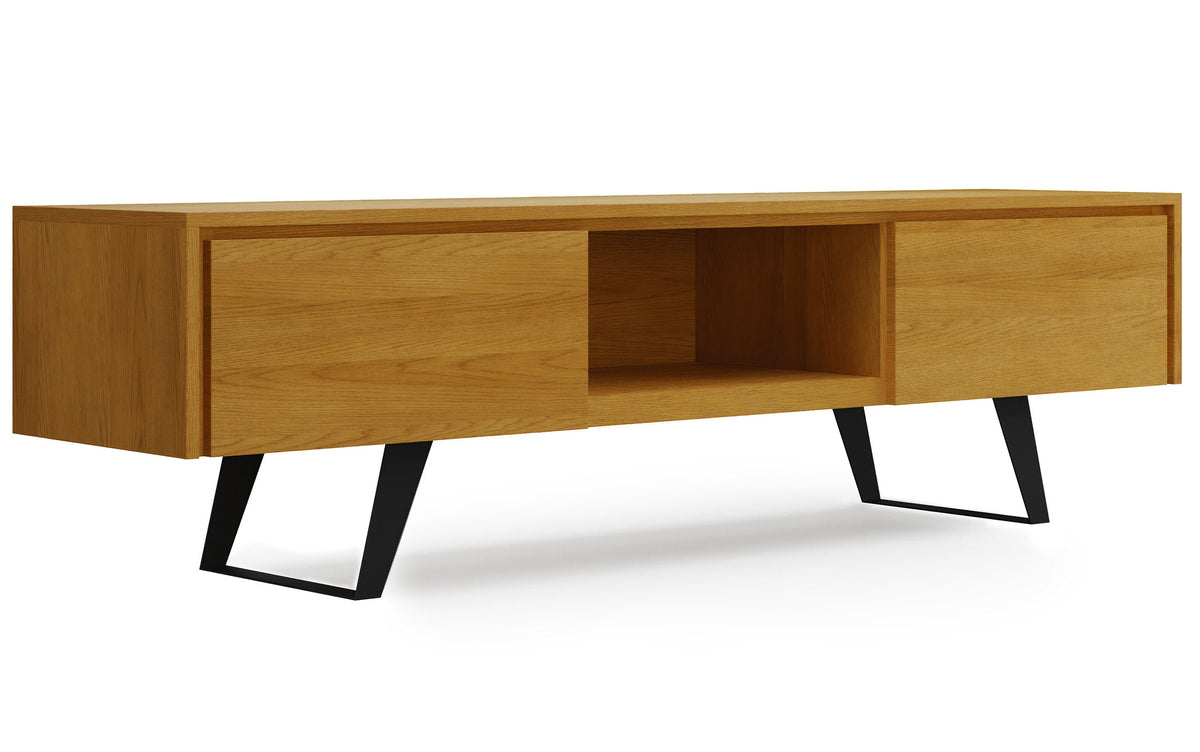 Oak Veneer Oak | Lowry 72 inch TV Media Stand