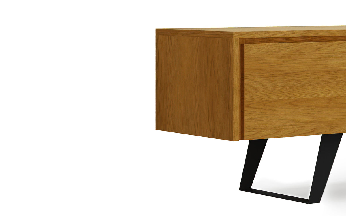 Oak Veneer Oak | Lowry 72 inch TV Media Stand