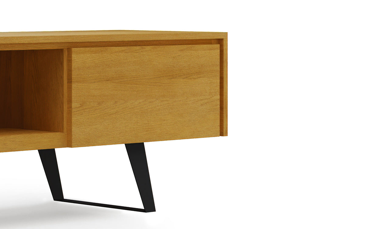 Oak Veneer Oak | Lowry 72 inch TV Media Stand