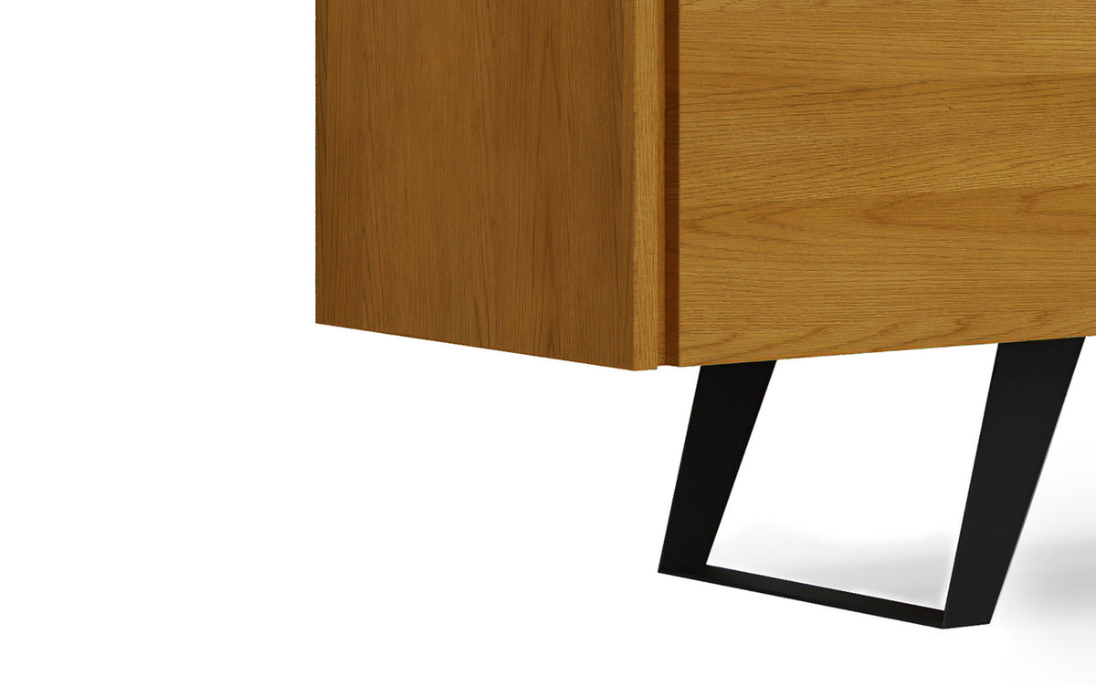 Oak Veneer Oak | Lowry 72 inch TV Media Stand