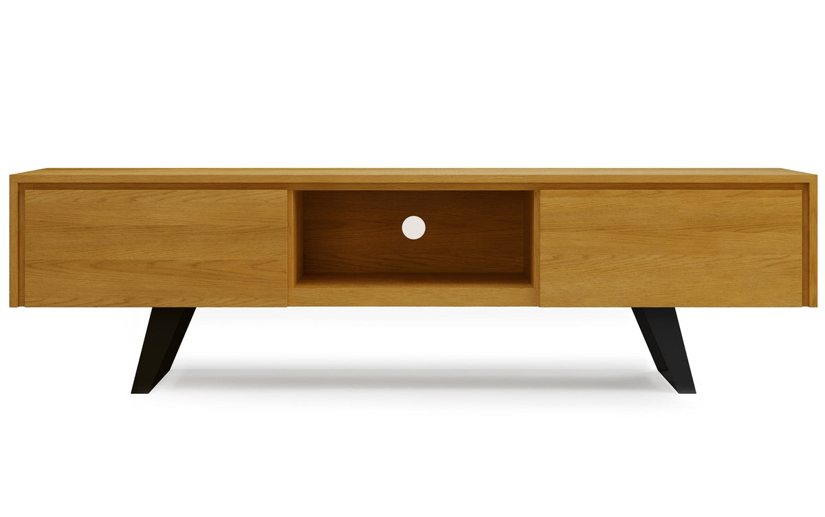 Oak Veneer Oak | Lowry 72 inch TV Media Stand