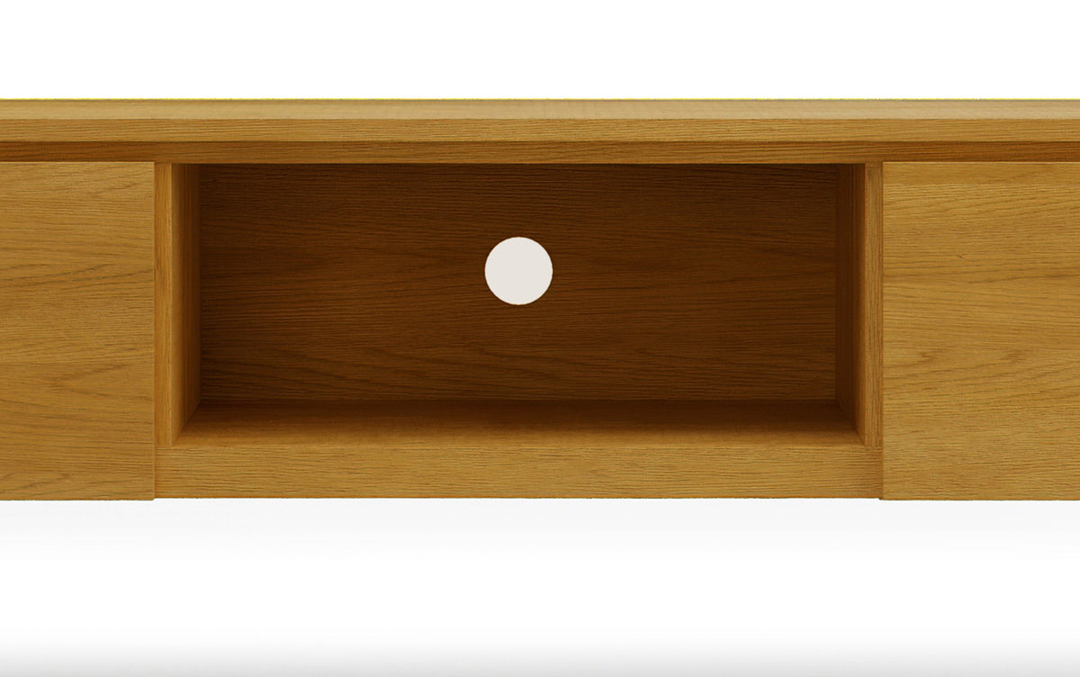 Oak Veneer Oak | Lowry 72 inch TV Media Stand