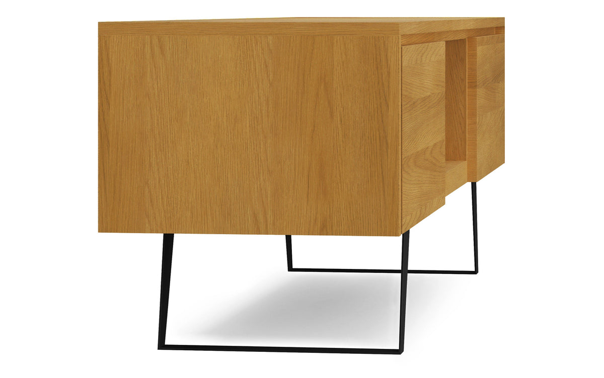 Oak Veneer Oak | Lowry 72 inch TV Media Stand