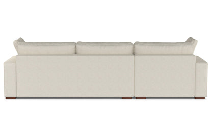 Cream Performance Fabric | Charlie Deep Seater Left Sectional