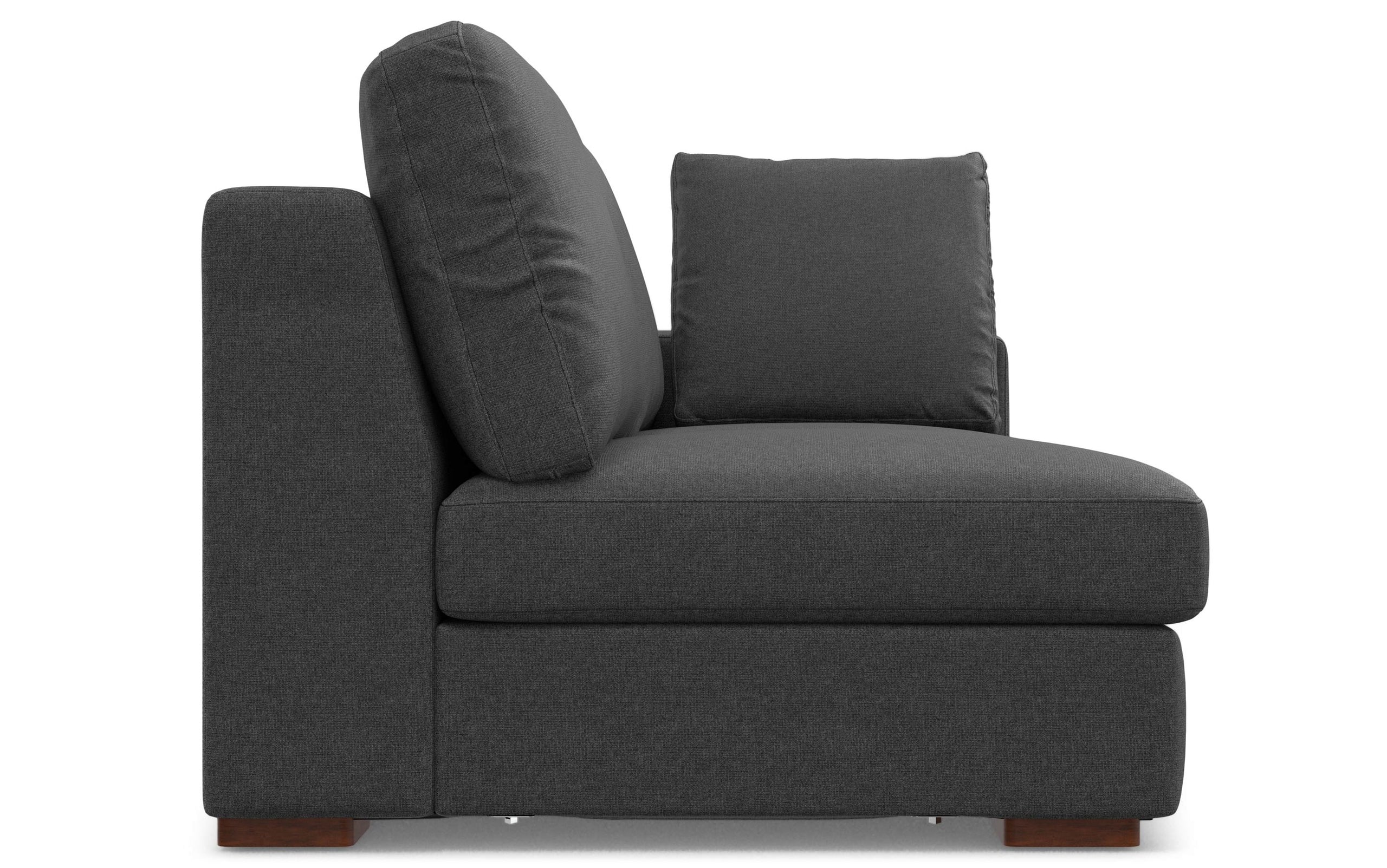 Pebble Grey Performance Fabric | Charlie Deep Seater Left Sectional
