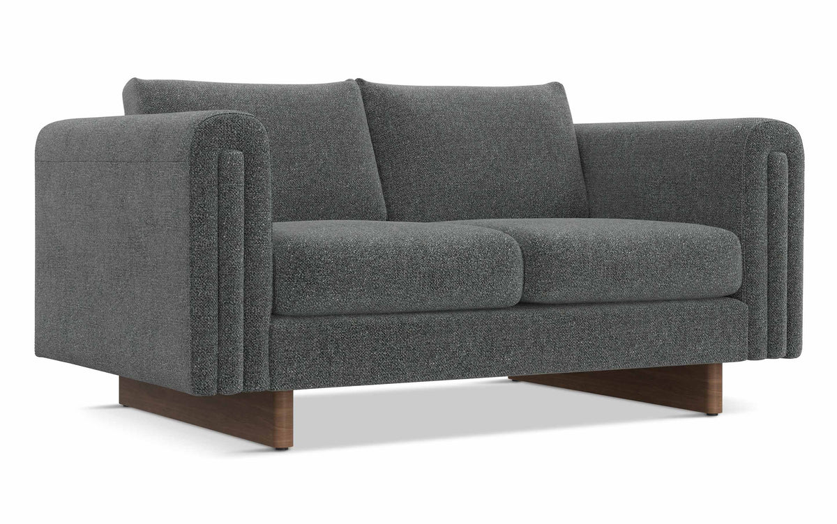 Dark Grey Performance Fabric | Jones 61 inch Loveseat in Performance Fabric