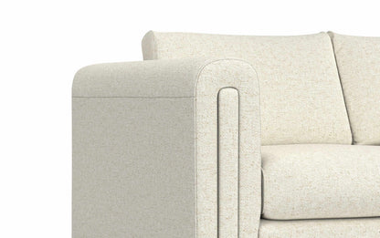 Ivory Performance Fabric | Jones 61 inch Loveseat in Performance Fabric