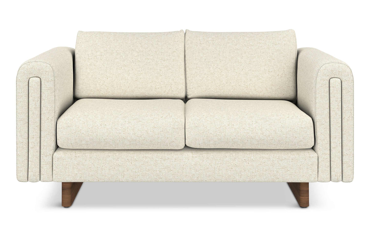 Ivory Performance Fabric | Jones 61 inch Loveseat in Performance Fabric