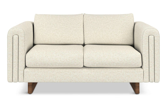 Ivory Performance Fabric | Jones 61 inch Loveseat in Performance Fabric