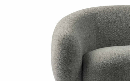 Stone Grey Boucle Performance Fabric | Sherri 69 inch Loveseat in Boucle Performance Fabric