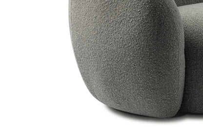Stone Grey Boucle Performance Fabric | Sherri 69 inch Loveseat in Boucle Performance Fabric