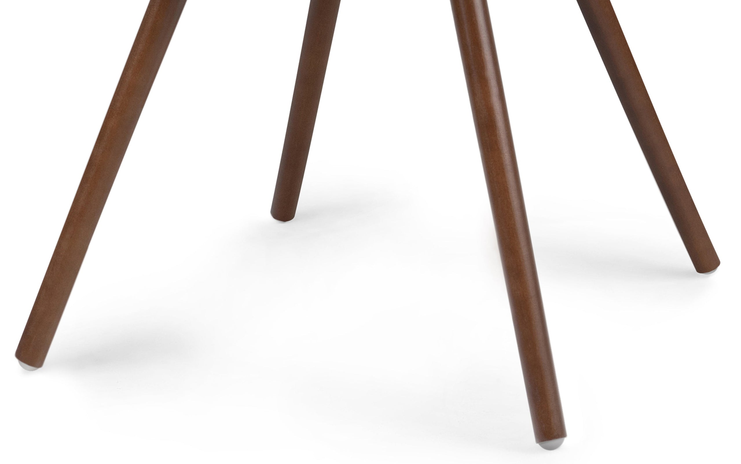 Cream Vegan Leather | Malden / Draper 5 Pc Dining Set With Wood Back Chair