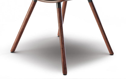 Black/Dark Brown Vegan Leather | Marana / Watkins 7 Piece Dining Set
