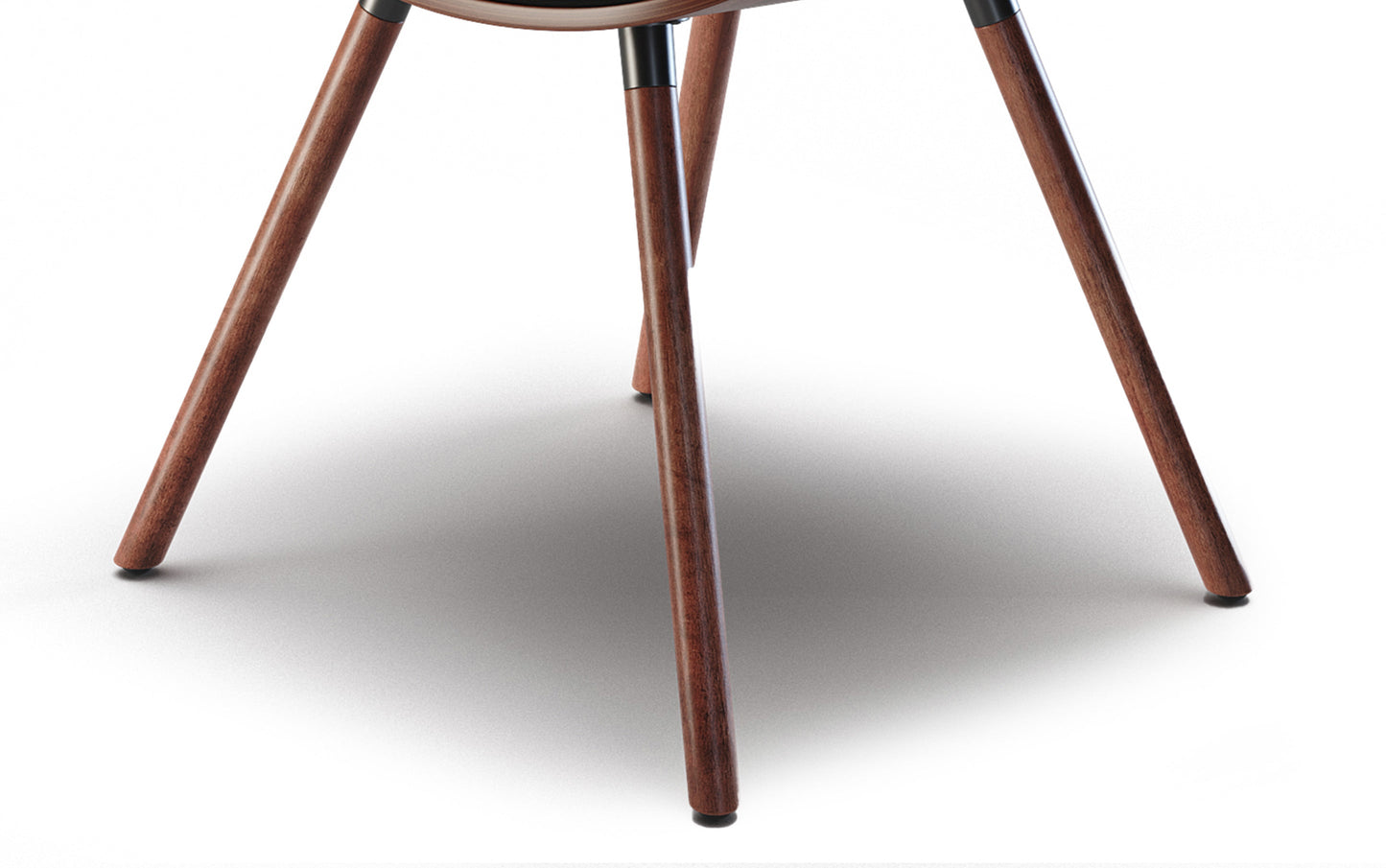 Black Vegan Leather | Marana / Draper 5-Piece Dining Set