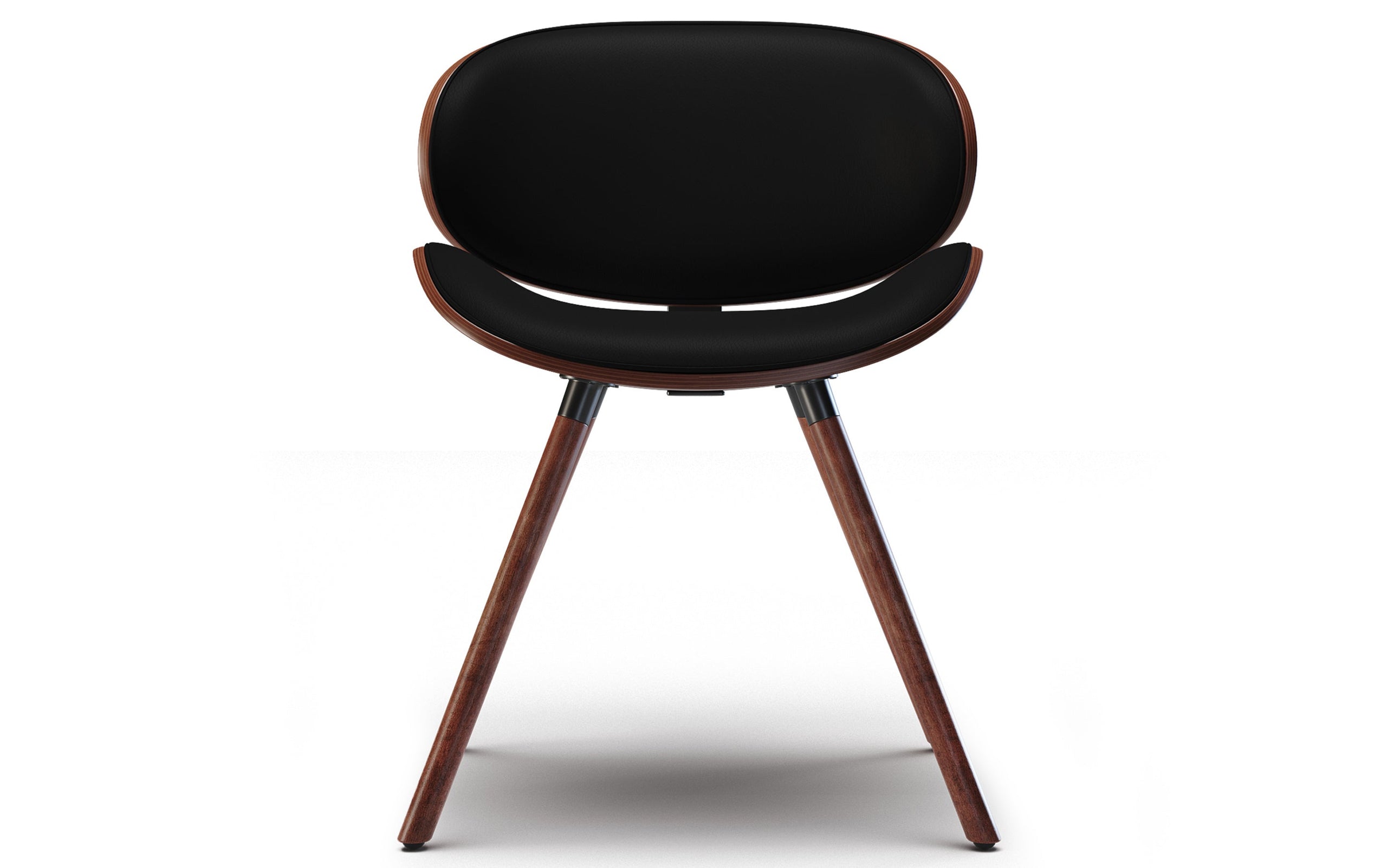 Black/Dark Brown Vegan Leather | Marana / Watkins 7 Piece Dining Set